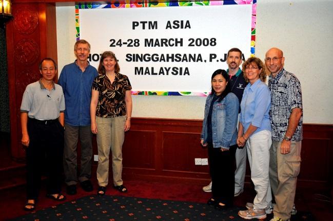 Organizers at the first PTM Asia gathering in Malaysia in 2008