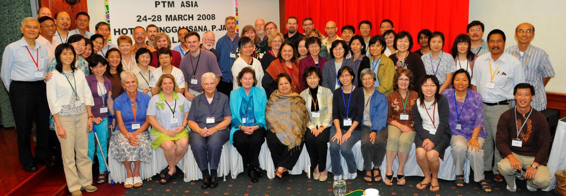 Group photograph of PTM Asia participants in 2008