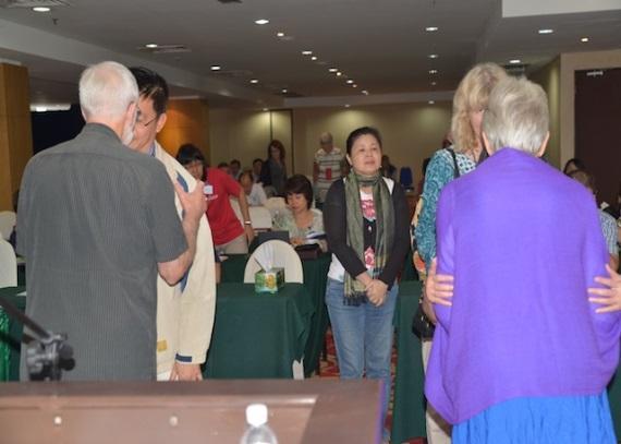 Participants in conversation at the 2013 AMCN conference