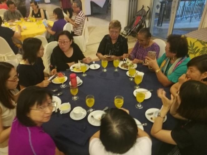 Participants sharing a meal at the 2019 AMCN conference